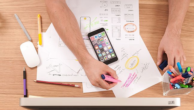 Application prototyping diagrams