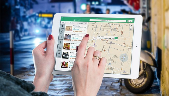 Map application on iPad