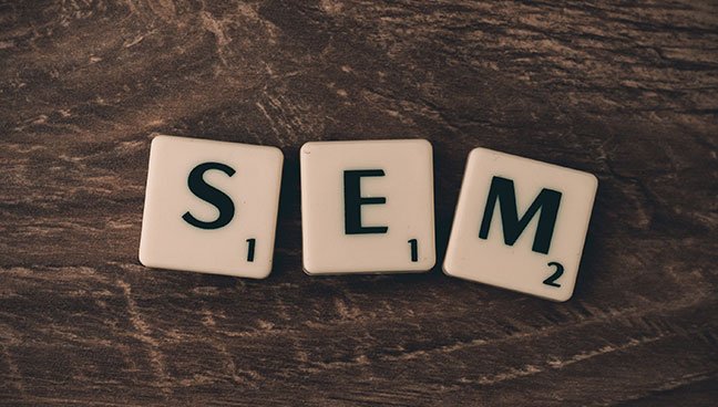 SEM Scrabble tiles