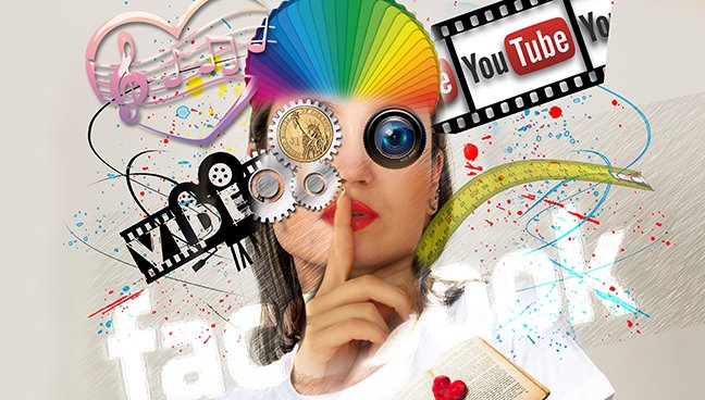 Graphic of social media icons