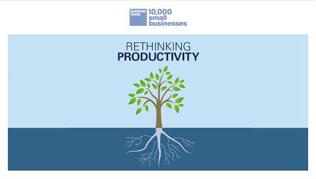 Goldman Sachs Rethinking Productivity conference poster