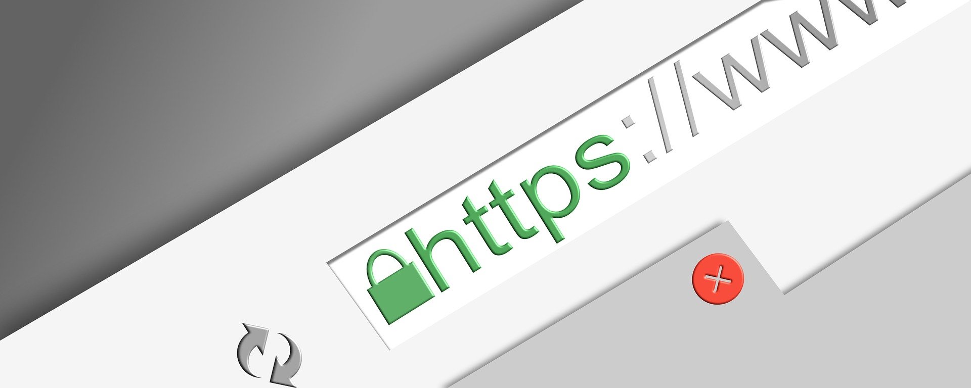 Browser address bar with green HTTPS certificate