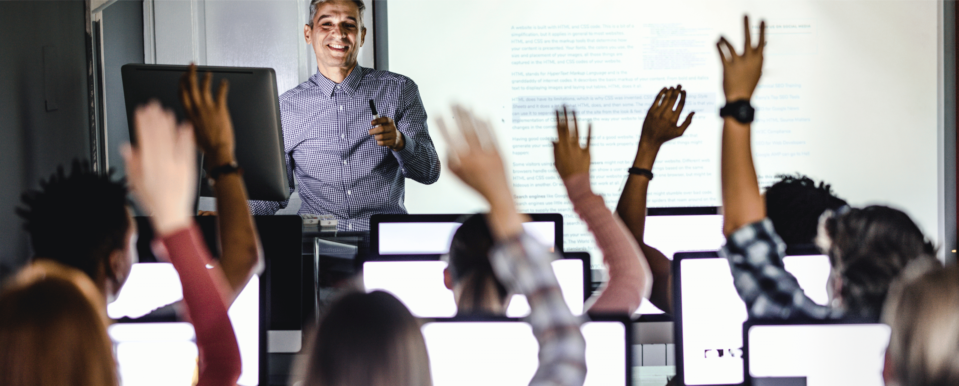 Admissions & content support for education